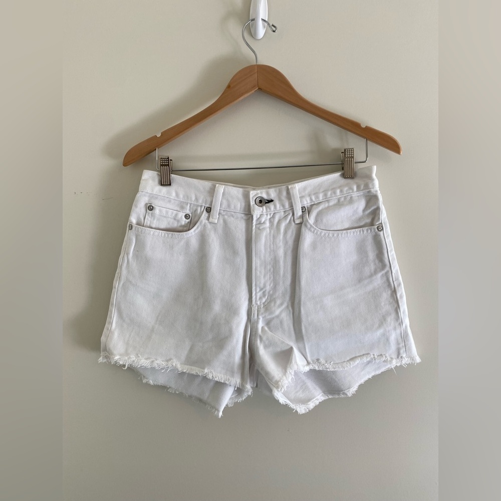 Rag and Bone white denim stretch short